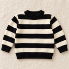 The Broad Stripe Knit Separates on ivory linen