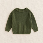 The Everyday Ribbed Knit Pullover — Emerald Green — studio product photograph