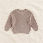 The Everyday Ribbed Knit Pullover — Lavender — studio product photograph