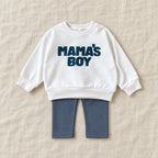 The Mama’s Boy Two-Piece Outfit — Blue — studio product photograph