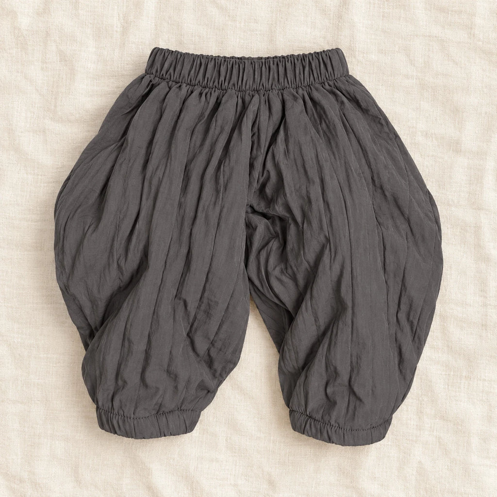 The Broad Stripe Knit Separates — Gray Trousers — studio product photograph