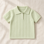 The Knit Polo & Shorts Separates on ivory linen