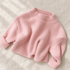 The Little Rib Crewneck Sweater on ivory linen