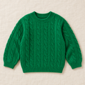 Classic Cable Knit Sweater — front view