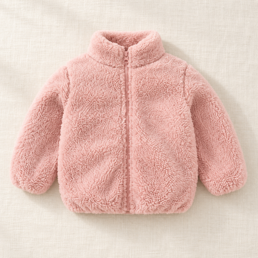 The Plush Zip Jacket on ivory linen