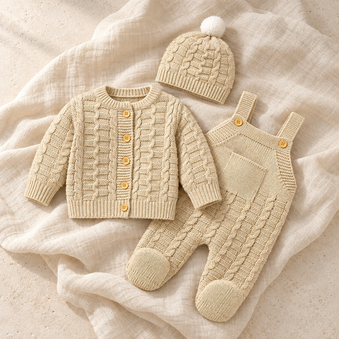 The Knit Romper & Hat Outfit