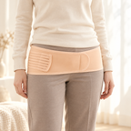 Maternity Waist Support Band — Beige, shown on an adult model