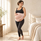Adjustable Pregnancy Waist Support Belt, L Nude, worn or used by an adult model