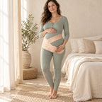 Adjustable Maternity Belly Band, Nude, worn or used by an adult model