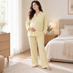 Long-Sleeve Maternity Pyjama Set — A02-77460 — worn by adult model