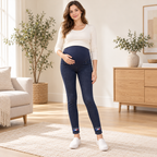 Tots & Moms maternity jeans — Indigo — Paris, worn by an adult model